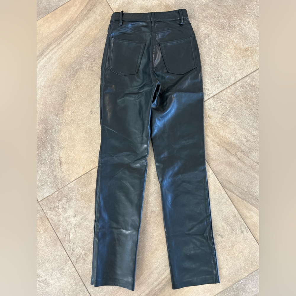 Aritzia Wilfred Free Melina Leather Pants Black Size00